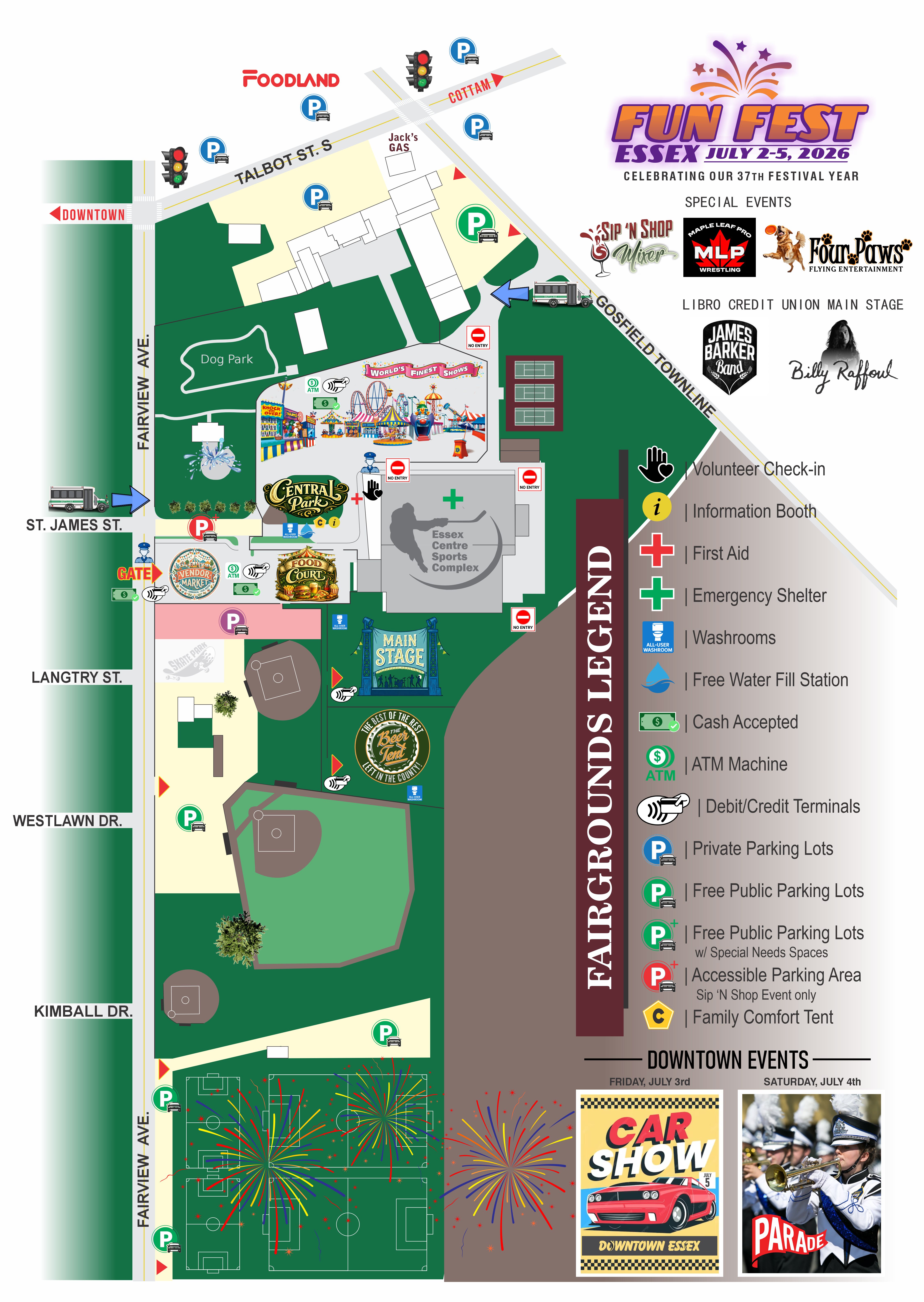 Fairgrounds Map | Essex Fun Fest 2026