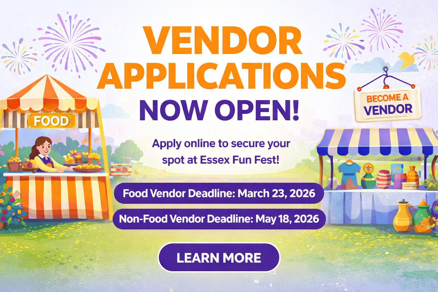 Vendor Applications Now Open for 2026 | Essex Fun Fest